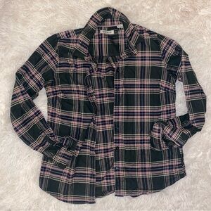 Orvis green and pink flannel
